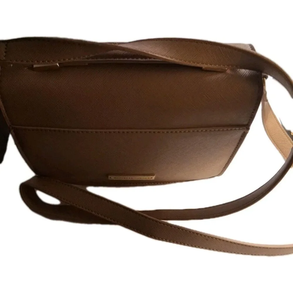 Danielle Nicole Penelope Structured Crossbody Mauve Pink Faux Leather Handle - Picture 6 of 15